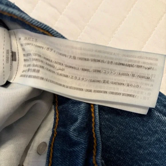 Abercromie & Fitch 90s Relaxed Jean High Rise Denim Jeans Womens 32/14 - Picture 7 of 8